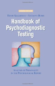 Handbook of Psychodiagnostic Testing Analysis of Personality in the Psychological Report  Cover Image