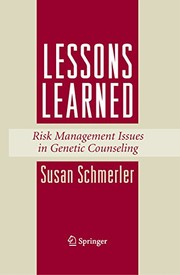 Lessons Learned Risk Management Issues in Genetic Counseling  Cover Image