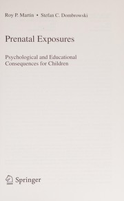 Prenatal Exposures Psychological and Educational Consequences for Children  Cover Image