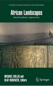 African Landscapes Interdisciplinary Approaches  Cover Image