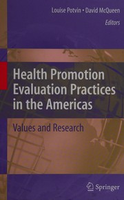 Health Promotion Evaluation Practices in the Americas Values and Research  Cover Image