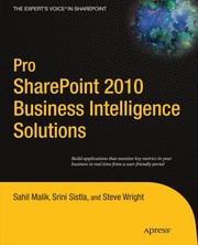 Pro SharePoint 2010 Business Intelligence Solutions Cover Image