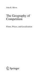 The Geography of Competition Firms, Prices, and Localization  Cover Image