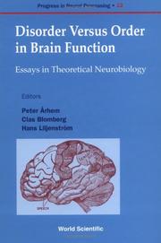 Disorder versus order in brain function :  essays in theoretical neurobiology /  Cover Image