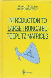 Introduction to large truncated Toeplitz matrices  Cover Image