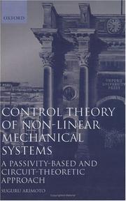 Control theory of non-linear mechanical systems :  a passivity-based and circuit-thetic approach /  Cover Image