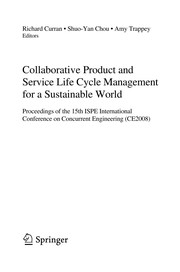 Collaborative Product and Service Life Cycle Management for a Sustainable World Proceedings of the 15th ISPE International Conference on Concurrent Engineering (CE2008)  Cover Image