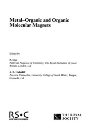 Metal-organic and organic molecular magnets /  Cover Image