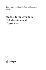 Models for Intercultural Collaboration and Negotiation Cover Image