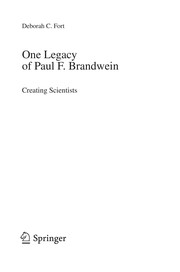 One Legacy of Paul F. Brandwein Creating Scientists  Cover Image