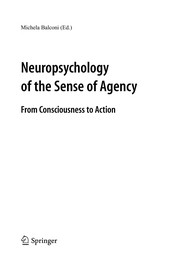 Neuropsychology of the Sense of Agency From Consciousness to Action  Cover Image