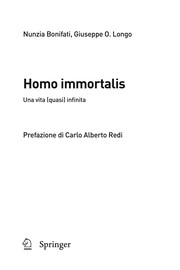 Homo immortalis Una vita (quasi) infinita  Cover Image