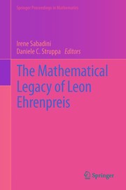 The Mathematical Legacy of Leon Ehrenpreis Cover Image