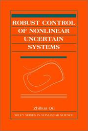 Robust control of nonlinear uncertain systems  Cover Image