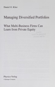 Managing Diversified Portfolios What Multi-Business Firms Can Learn from Private Equity  Cover Image