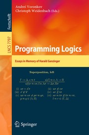 Programming Logics Essays in Memory of Harald Ganzinger  Cover Image