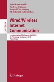 Wired/Wireless Internet Communication 11th International Conference, WWIC 2013, St. Petersburg, Russia, June 5-7, 2013. Proceedings  Cover Image