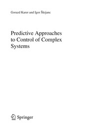 Predictive Approaches to Control of Complex Systems Cover Image