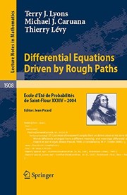 Differential Equations Driven by Rough Paths École d'Été de Probabilités de Saint-Flour XXXIV - 2004  Cover Image