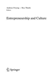 Entrepreneurship and Culture Cover Image