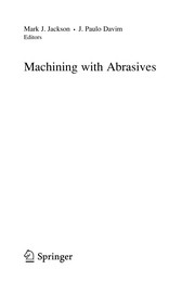 Machining with Abrasives Cover Image