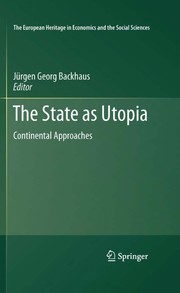 The State as Utopia Continental Approaches  Cover Image