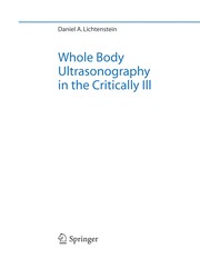 Whole Body Ultrasonography in the Critically Ill Cover Image