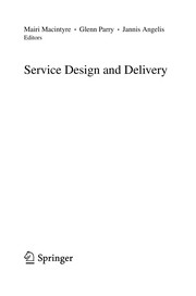 Service Design and Delivery Cover Image