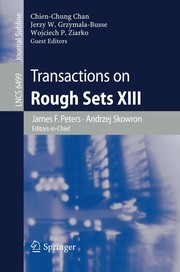 Transactions on Rough Sets XIII Cover Image