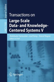 Transactions on Large-Scale Data- and Knowledge-Centered Systems V Cover Image