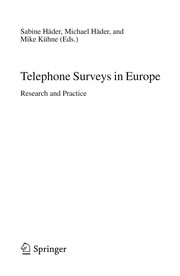 Telephone Surveys in Europe Research and Practice  Cover Image