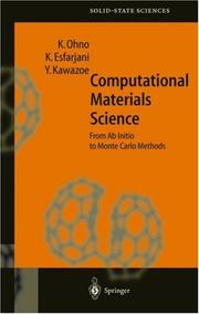 Computational materials science : from ab initio to Monte Carlo methods  Cover Image