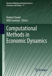 Computational Methods in Economic Dynamics Cover Image