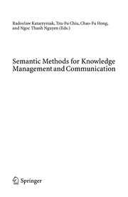 Semantic Methods for Knowledge Management and Communication Cover Image