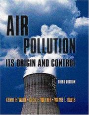 Air pollution :  its origin and control /  Cover Image