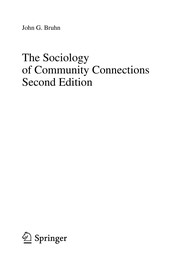 The Sociology of Community Connections Cover Image