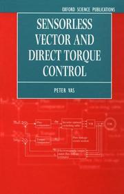 Sensorless vector and direct torque control  Cover Image