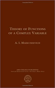 Theory of functions of a complex varible  Cover Image