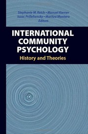 International Community Psychology History and Theories  Cover Image