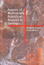 Aspects of multivariate statistical analysis in geology  Cover Image