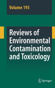 Reviews of Environmental Contamination and Toxicology Cover Image