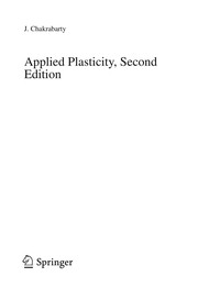 Applied Plasticity, Second Edition Cover Image