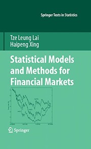 Statistical Models and Methods for Financial Markets Cover Image