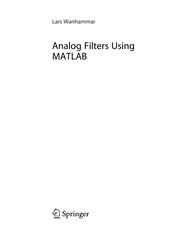 Analog Filters Using MATLAB Cover Image