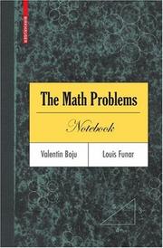 The Math Problems Notebook Cover Image