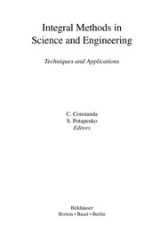 Integral Methods in Science and Engineering Techniques and Applications  Cover Image