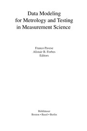 Data Modeling for Metrology and Testing in Measurement Science Cover Image