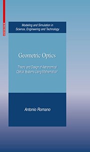 Geometric Optics Theory and Design of Astronomical Optical Systems Using Mathematica®  Cover Image