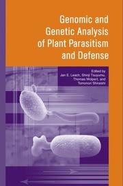 Genomic and genetic analysis of plant parasitism and defense  Cover Image