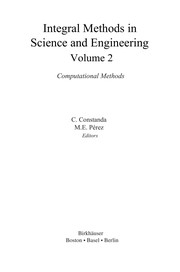 Integral Methods in Science and Engineering, Volume 2 Computational Aspects  Cover Image